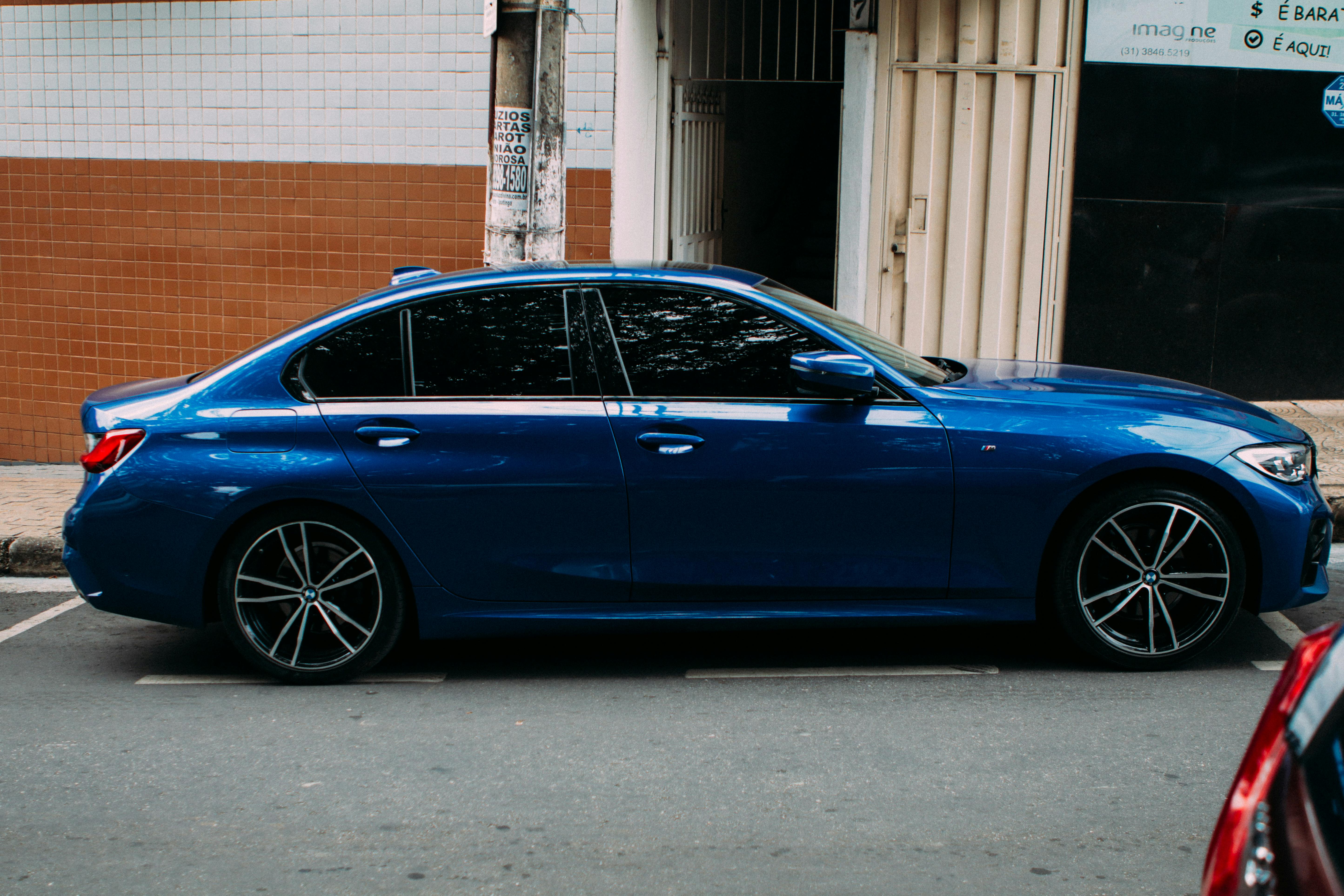 Blue BMW 3 Series