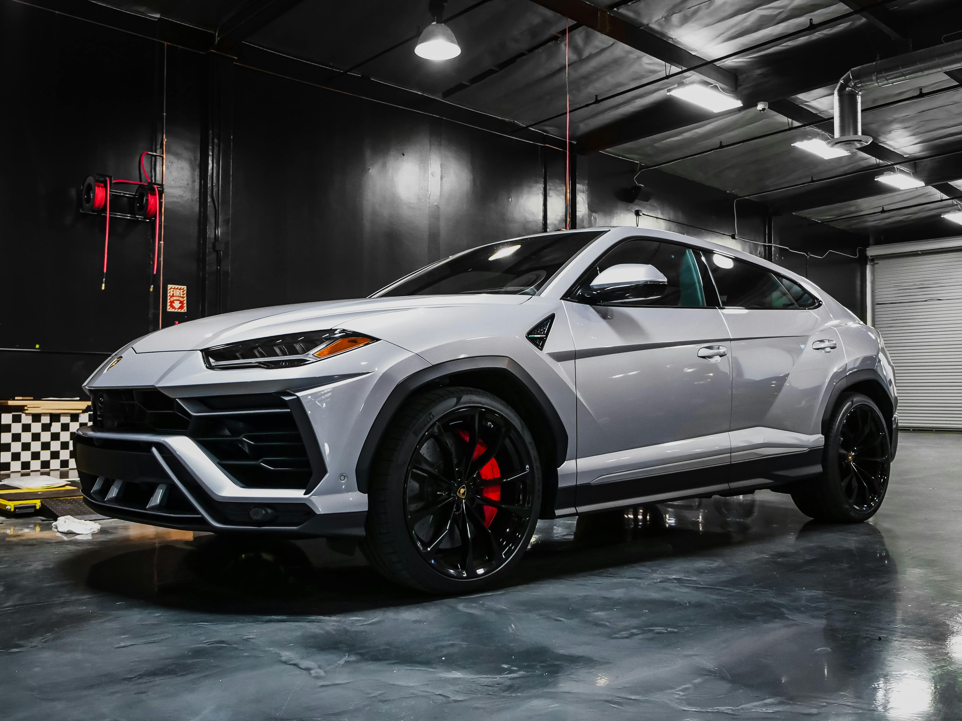 Lamborghini Urus in shop